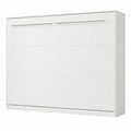 Platzsparendes Klappbett 140x200 cm Weiß mit Gasdruckfedern, ideal für Gästezimmer und Büro