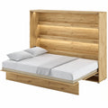 Funktionsbett mit Klappmechanismus 140x200 cm, Eiche Artisan
